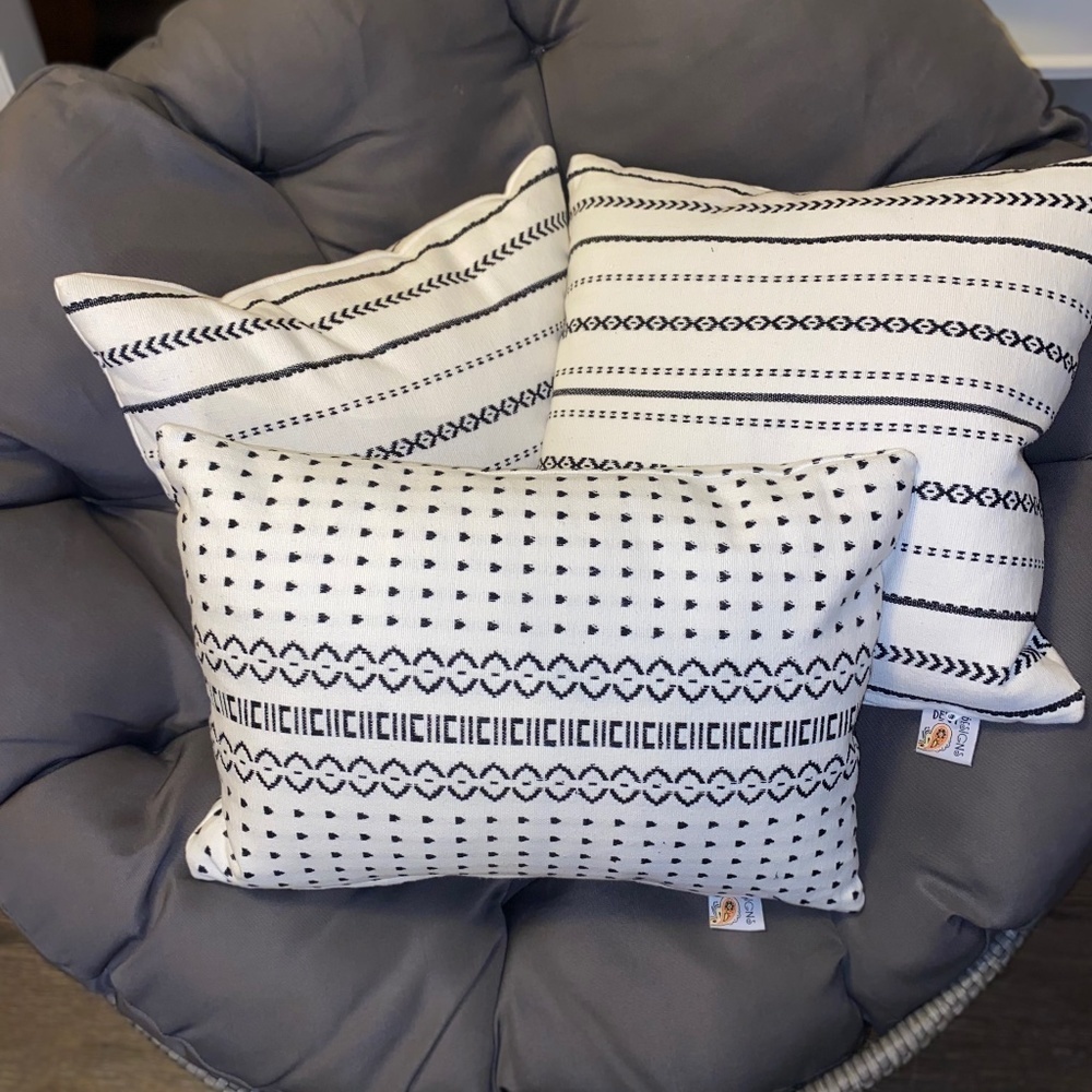 Devi Designs 3 throw accent pillows feather like new